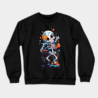 Happy Halloween Skeleton Crewneck Sweatshirt